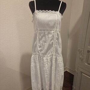 Free People White Lace Dress